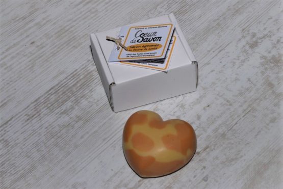 Savon agrumes bio karité coeur artisanal