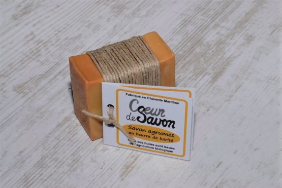 Savon agrumes bio karité pain